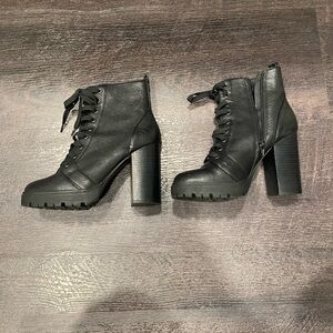 Steve Madden Black Leather Boots